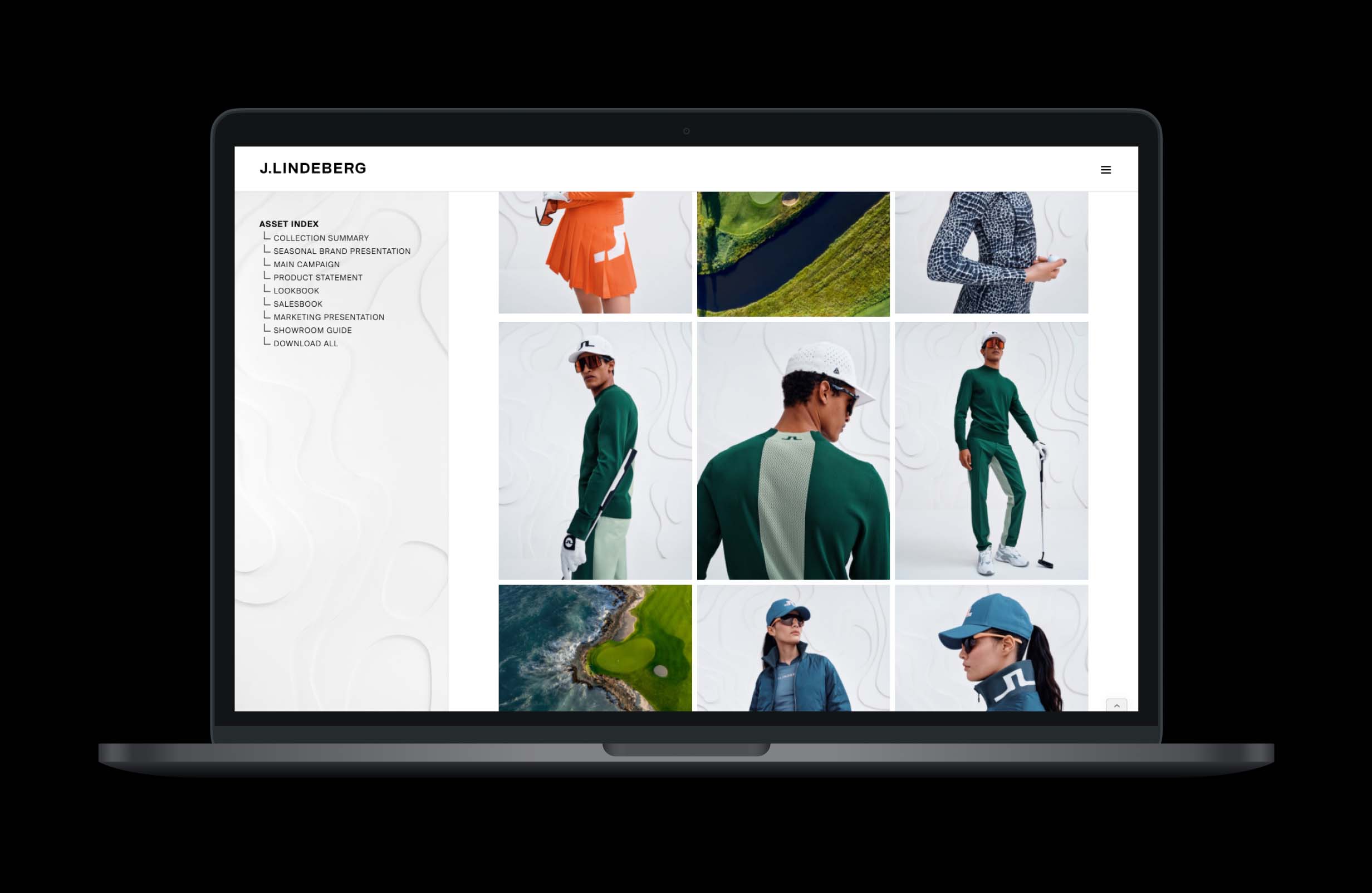 J.Lindeberg Aim Higher Website