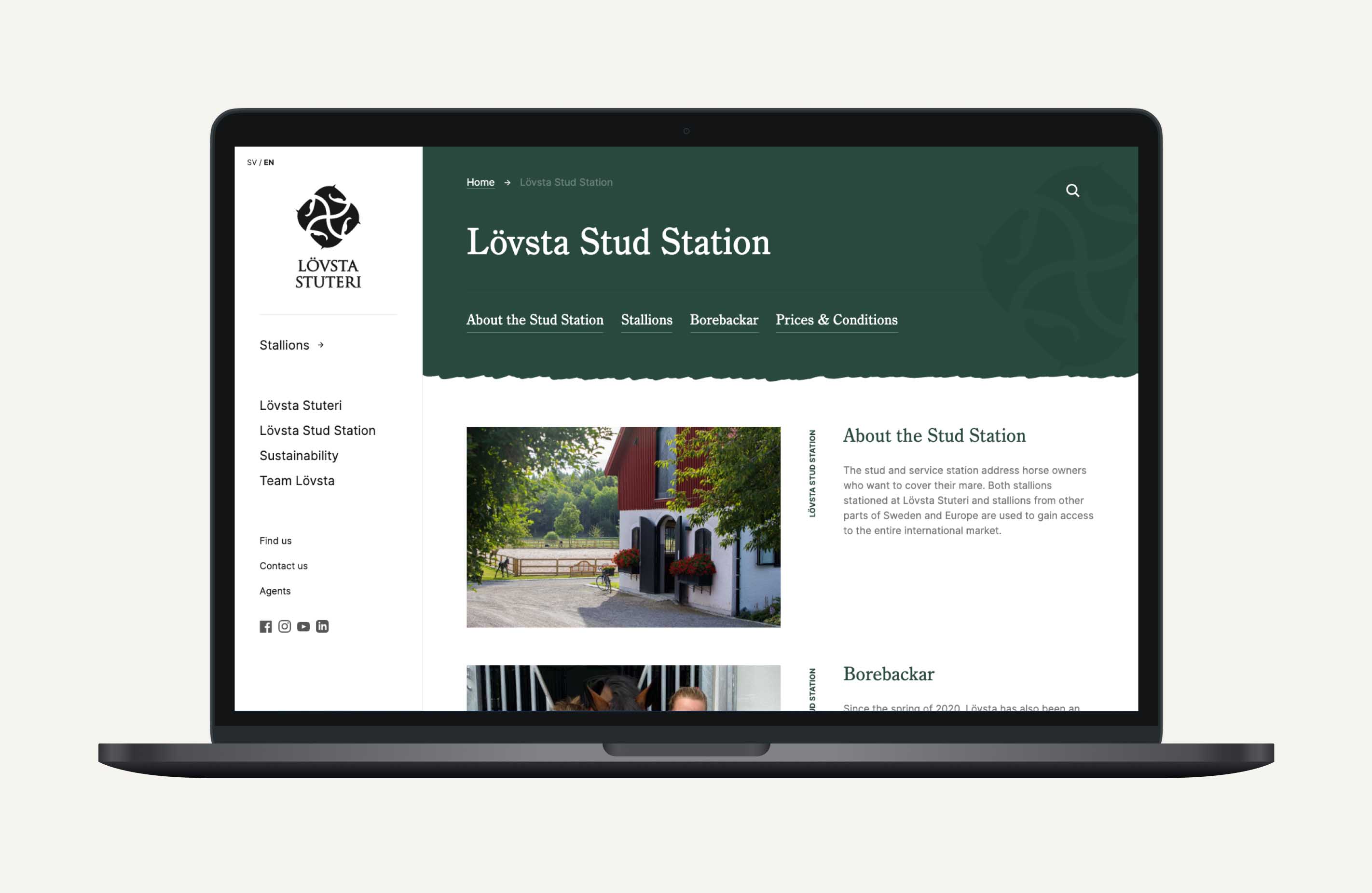 Lövsta Stuteri Website